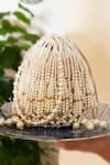Bhavna Kumar_White Pearls Bead Tassel Potli Bag _Online_at_Aza_Fashions