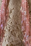 Bhavna Kumar_Pink Beads Velvet Embellished Clutch_Online_at_Aza_Fashions