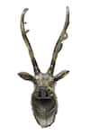 Shop_Cocovey Homes_Gold Alloy Deer Wall Head _at_Aza_Fashions