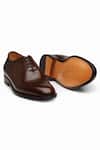3DM LIFESTYLE_Brown Oxford Leather Shoes_at_Aza_Fashions