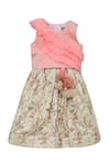 Buy_Fayon Kids_Beige Cotton Silk Embellished Lehenga Set _at_Aza_Fashions