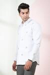 Buy_Hilo Design_Grey Oxford Embroidery Rive Cactus Shirt_Online_at_Aza_Fashions