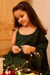 Thread & Button_Green Embellished Kurta Set _at_Aza_Fashions