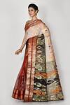 Nazaakat by Samara Singh_Multi Color Cotton Silk Woven Paisley Zari Saree_Online_at_Aza_Fashions