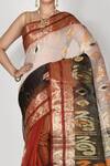 Buy_Nazaakat by Samara Singh_Multi Color Cotton Silk Woven Paisley Zari Saree_Online_at_Aza_Fashions