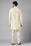 Shop_Hilo Design_White Moonga Silk Tie Dye Mighty Natural Kurta Set _at_Aza_Fashions