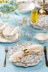 Shop_Vigneto_Blue Finest Premium Porcelain Floral Dinner Of 36 _at_Aza_Fashions