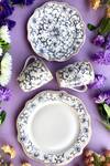 Buy_Vigneto_Blue Finest Premium Porcelain Floral Dinner Of 36 _Online_at_Aza_Fashions