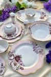 Shop_Vigneto_White Finest Premium Porcelain Rose Garden Dinner Set Of 36 _at_Aza_Fashions