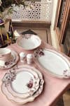 Vigneto_White Finest Premium Porcelain Rose Garden Dinner Set Of 36 _Online_at_Aza_Fashions