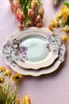 Vigneto_White Finest Premium Porcelain Rose Garden Dinner Set Of 36 _at_Aza_Fashions