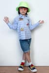 Buy_Hoity Moppet_Blue Cotton Embroidery Shirt _at_Aza_Fashions