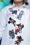 Buy_Hoity Moppet_White Cotton Embroidered Cartoon Motifs Shirt _Online_at_Aza_Fashions