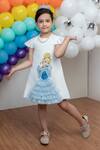 Shop_Hoity Moppet_White Tulle, Crepe Cinderella Embroidered Dress_at_Aza_Fashions