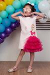 Shop_Hoity Moppet_White Crepe, Tulle Embroidery Barbie Frill Dress _at_Aza_Fashions