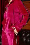 Shop_House Of Fett_Pink Zion Velvet Tracksuit_Online_at_Aza_Fashions