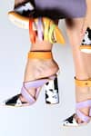 House of Prisca_Multi Color Print Geneva Pointed Toe Heels_Online_at_Aza_Fashions