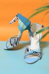 Buy_House Of Prisca_Multi Color Print Nairobi Zebra Stripe Heels_at_Aza_Fashions