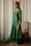 Buy House Of Pink Green Organza, Chanderi Kurta Set Online at Aza Fashions Buy_House Of Pink_Green Organza, Chanderi Kurta Set _Online_at_Aza_Fashions