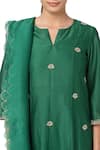 House Of Pink Green Organza, Chanderi Kurta Set at Aza Fashions House Of Pink_Green Organza, Chanderi Kurta Set _at_Aza_Fashions