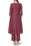 Shop House Of Pink Purple Organza, Chanderi Kurta Set at Aza Fashions Shop_House Of Pink_Purple Organza, Chanderi Kurta Set _at_Aza_Fashions