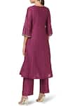 Shop House Of Pink Purple Organza, Chanderi Kurta Set at Aza Fashions Shop_House Of Pink_Purple Organza, Chanderi Kurta Set _at_Aza_Fashions