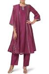 House Of Pink Purple Organza, Chanderi Kurta Set Online at Aza Fashions House Of Pink_Purple Organza, Chanderi Kurta Set _Online_at_Aza_Fashions