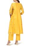 Shop_House Of Pink_Black Chanderi Kurta Set _at_Aza_Fashions