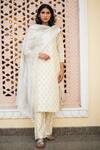 Buy House Of Pink White Chanderi Kurta Set at Aza Fashions Buy_House Of Pink_White Chanderi Kurta Set _at_Aza_Fashions