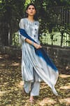 Buy House Of Pink Grey Chanderi Kurta Set at Aza Fashions Buy_House Of Pink_Grey Chanderi Kurta Set _at_Aza_Fashions
