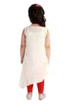 Shop_Neha Gursahani_White Tunic Silk Voile Inner Cotton Embroidered _at_Aza_Fashions