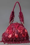 Shop_Eena_Red Embellished Sequin Clutch _at_Aza_Fashions