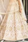 Buy_Angad Singh_White Embroidery Leaf Neck Bridal Lehenga Set _Online_at_Aza_Fashions