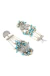 Heer-House Of Jewellery_Blue Stones Shyama Kundal Dangler Earrings _Online_at_Aza_Fashions