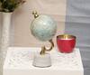 Buy_Cocovey Homes_Blue Alloy World Globe Table Decor  _at_Aza_Fashions