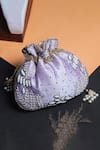 Buy_Handle Those Bags_Purple Hand Embroidered Elena Potli Bag _at_Aza_Fashions