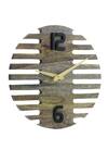 Buy_Cocovey Homes_Brown Wood Wall Clock_Online_at_Aza_Fashions