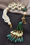 Heer-House Of Jewellery_Gold Plated Polki Kashti Tassel Bracelet _Online_at_Aza_Fashions