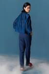 Shop_Ilk_Blue Linen Plain Pant_at_Aza_Fashions