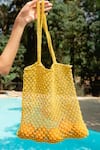 Buy_Riti_Yellow Kinnari Macrame Work Beach Bag 