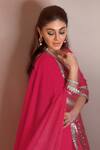 Shop_Gopi Vaid_Pink Chandni Kurta Sharara Set_at_Aza_Fashions