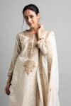 Buy_Heena Kochhar_White Chanderi Kurta Gharara Set_Online_at_Aza_Fashions