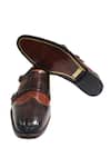 Artimen_Brown Handcrafted Leather Brogue Shoes _Online_at_Aza_Fashions