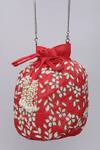 Buy_Ornatte_Red Embroidery Raina Potli Bag_at_Aza_Fashions