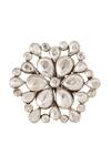 Buy Sangeeta Boochra Silver Plated Imitation Diamonds Handmade Kundan Floral Ring at Aza Fashions Buy_Sangeeta Boochra_Silver Plated Imitation Diamonds Handmade Kundan Floral Ring _at_Aza_Fashions