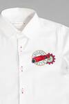 Partykles_White Cotton Satin Shirt _Online_at_Aza_Fashions