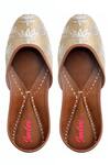 Buy_Imlee Jaipur_Gold Embroidered Juttis _at_Aza_Fashions