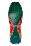 Imlee Jaipur_Pink Embroidered Silk Juttis _at_Aza_Fashions