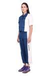 Buy_I am Trouble by KC_Blue Colorblock Pant Set_Online_at_Aza_Fashions