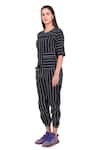 Buy_I am Trouble by KC_Blue Cotton Striped Top And Pant Set_Online_at_Aza_Fashions